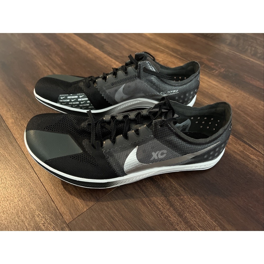 New Nike ZoomX Dragonfly XC Distance Track Spike Mens Size 9 Black White
